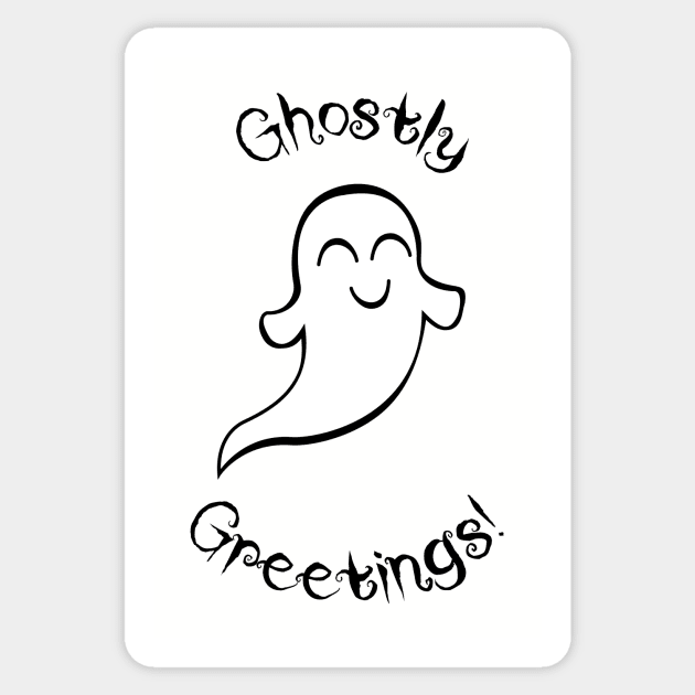 Ghost Greetings Sticker by traditionation